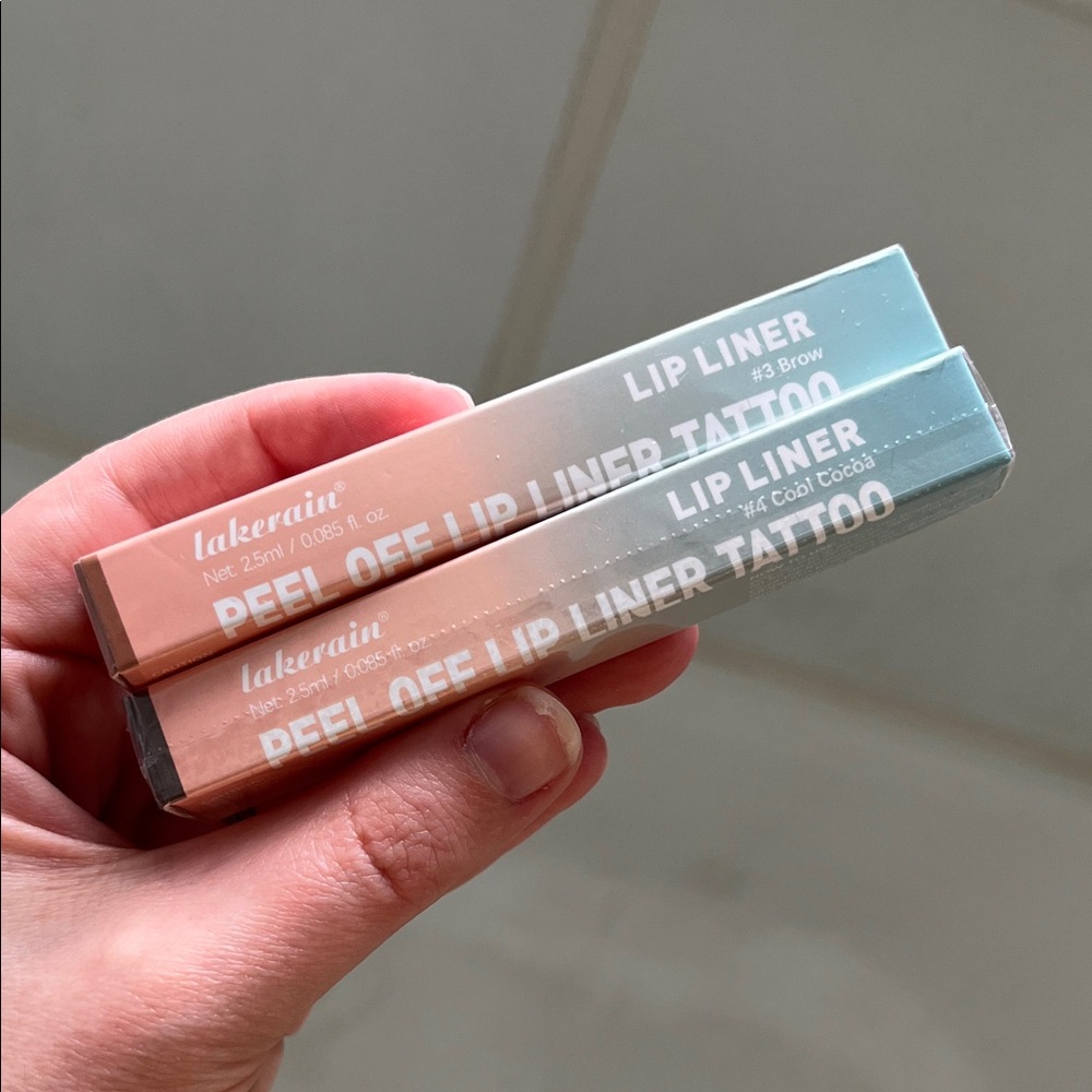 Lakerain Peel Off Lip Liner Tattoo - Brow & Cocoa